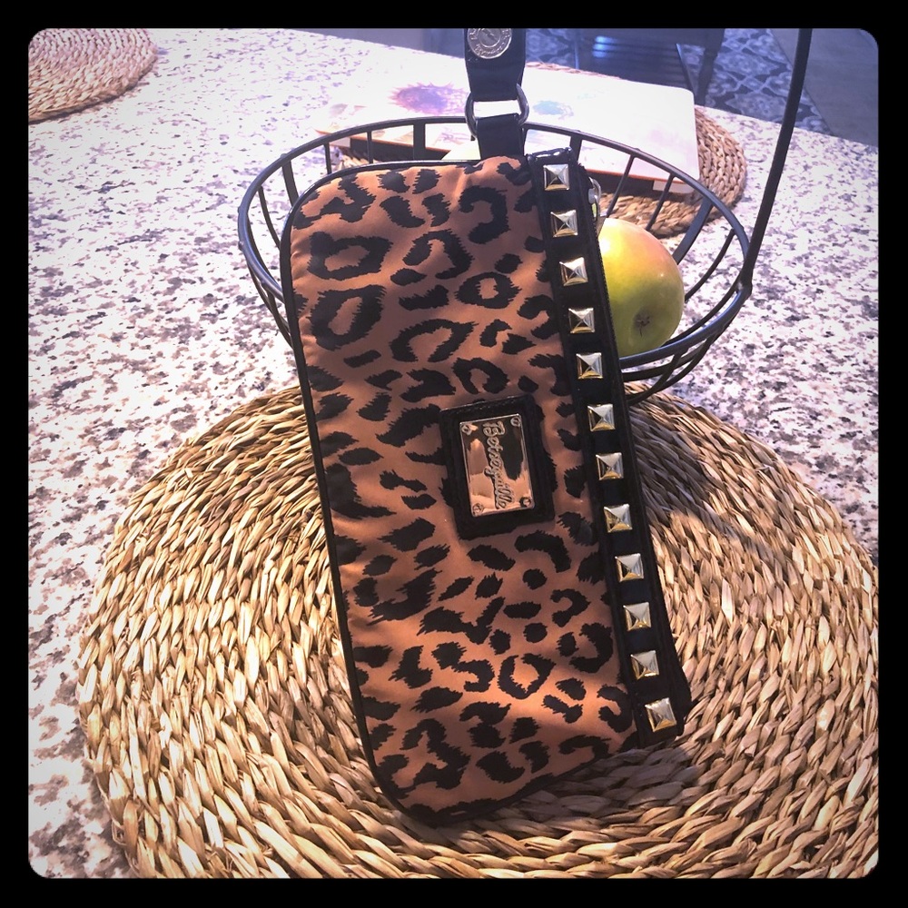 Betsey Johnson Cheetah Print Wristlett